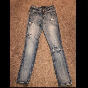 Light wash jeans
